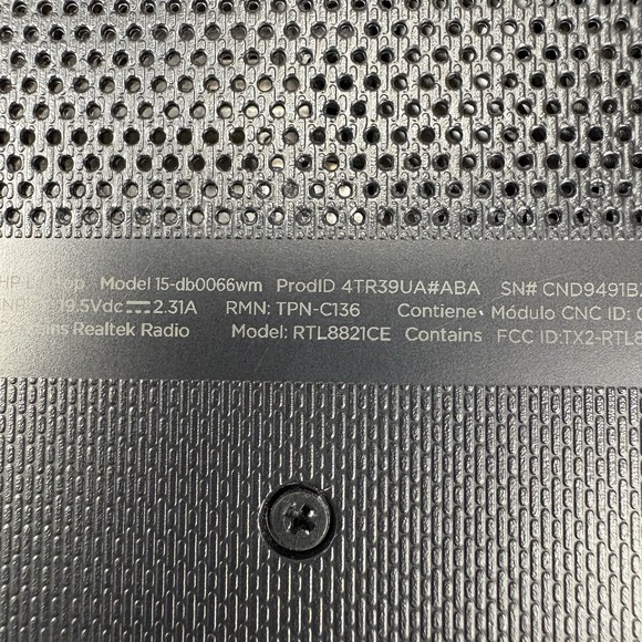 HP Laptop Notebook Computer 15.6 inch Ryzen 3 AMD Radeon 15-DB0066WM Tested Work - Picture 12 of 15